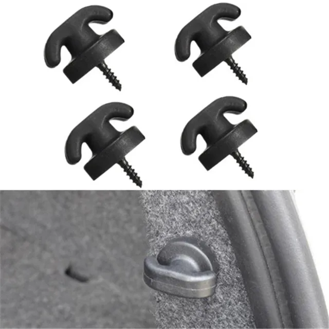 4Pcs Universal Car Styling Rear Trunk Net Tie Down Hooks Ring Loop