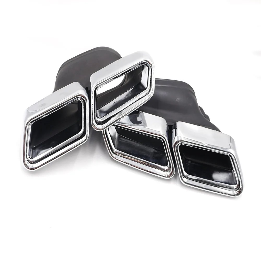 Chrome 304 Stainless Steel For Mercedes Benz S65 S63 E63 Exhaust Muffler Tips W222 W212 W205 R231 W218 8098