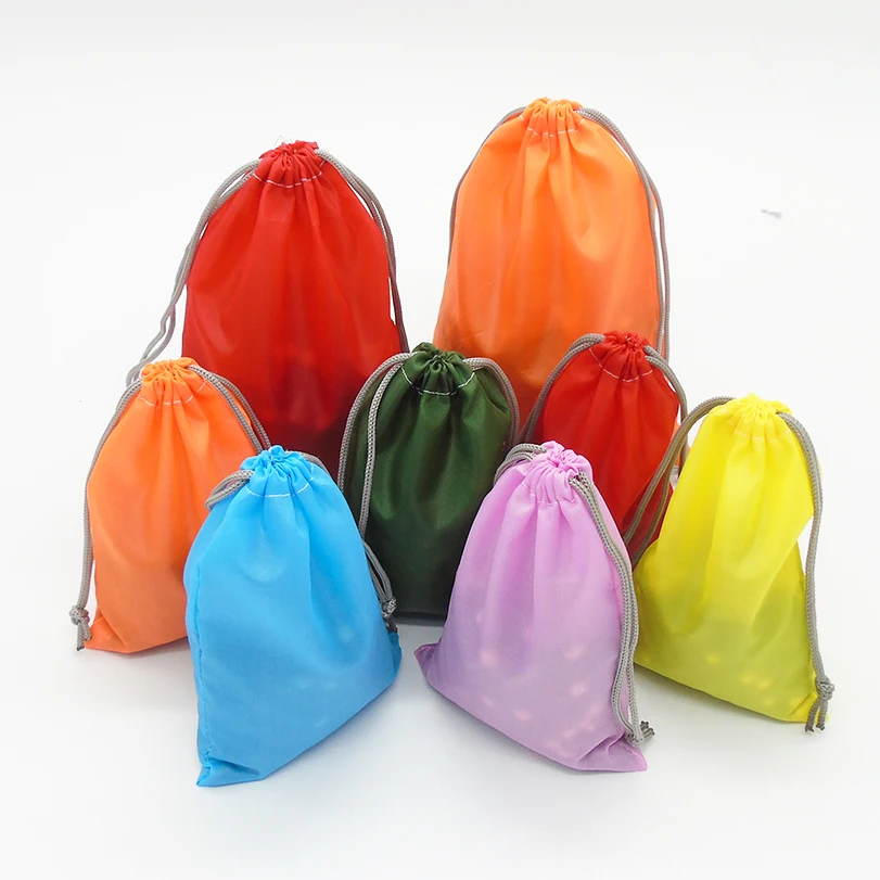 Большая Сумка-кисет из оксфордских волос/для хранения/упаковки/сумки для обуви 63D водонепроницаемый Гаджет Дорожная сумка с логотипом, рисунком по индивидуальному заказу 15 цветов 50 шт