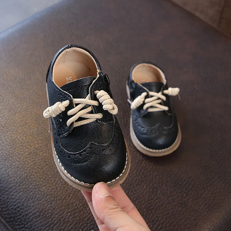 2019Spring New Genuine Leather Children's Shoes For Boys Girls Lace Up Flat Casual Shoes Breathable Non-slip Baby Toddler Shoes 2019Spring New Genuine Leather Children's Shoes For Boys Girls Lace Up Flat Casual Shoes Breathable Non-slip Baby Toddler Shoes
