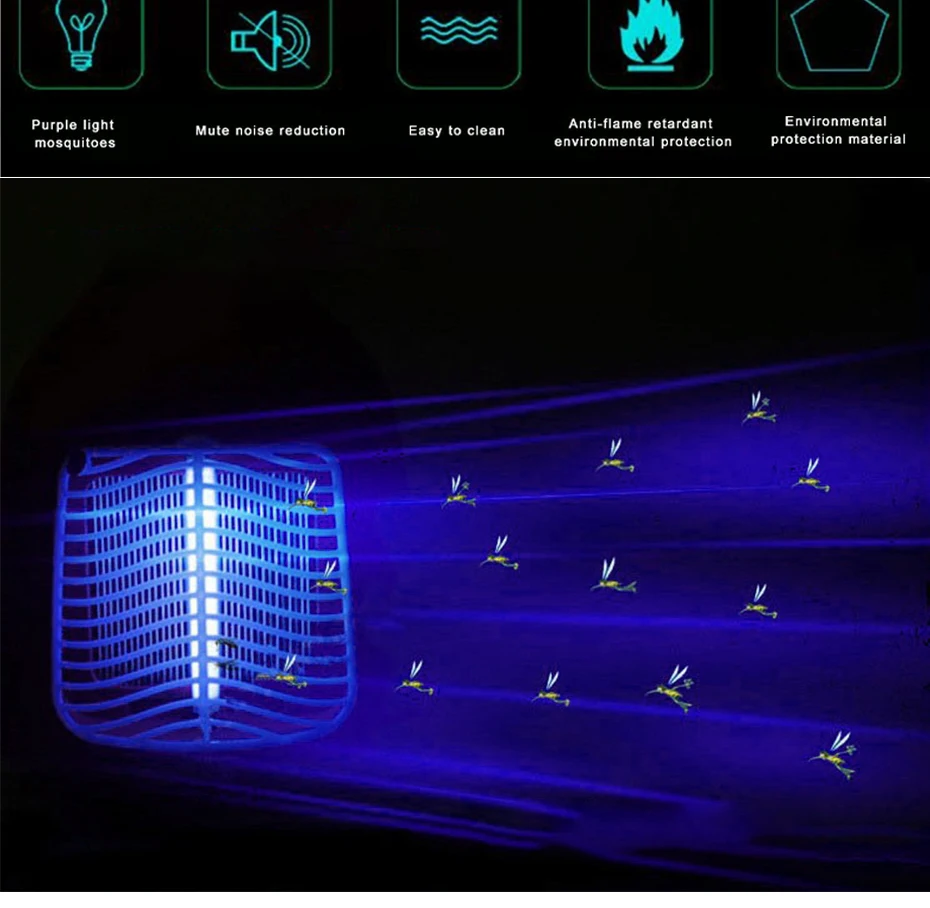 Уличный светодиодный светильник от комаров, УФ-светильник s, Zapper, УФ-лампа, ловушка, летающие ловушки для насекомых, светильник для подвешивания, для внутреннего лагеря, ночной Светильник