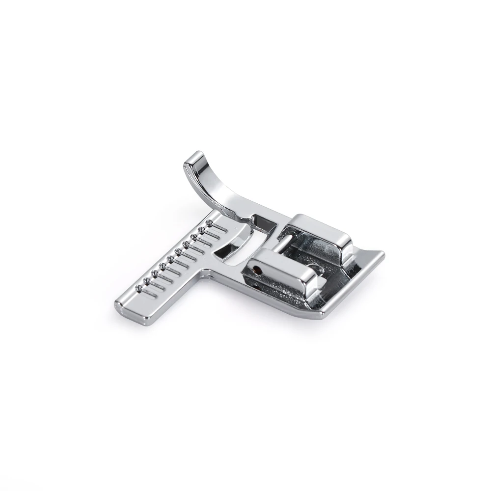 

1PC Stitch Guide Sewing Foot Snap on Metal Multifunction Household Sewing Presser Foot Tape Measure with a Ruler