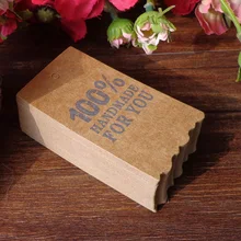 50 шт. Закладка ручной работы ручной работы для вас подарок напечатанный ценники, бирки DIY Бумага бирки с волнистым краем 4x7 см