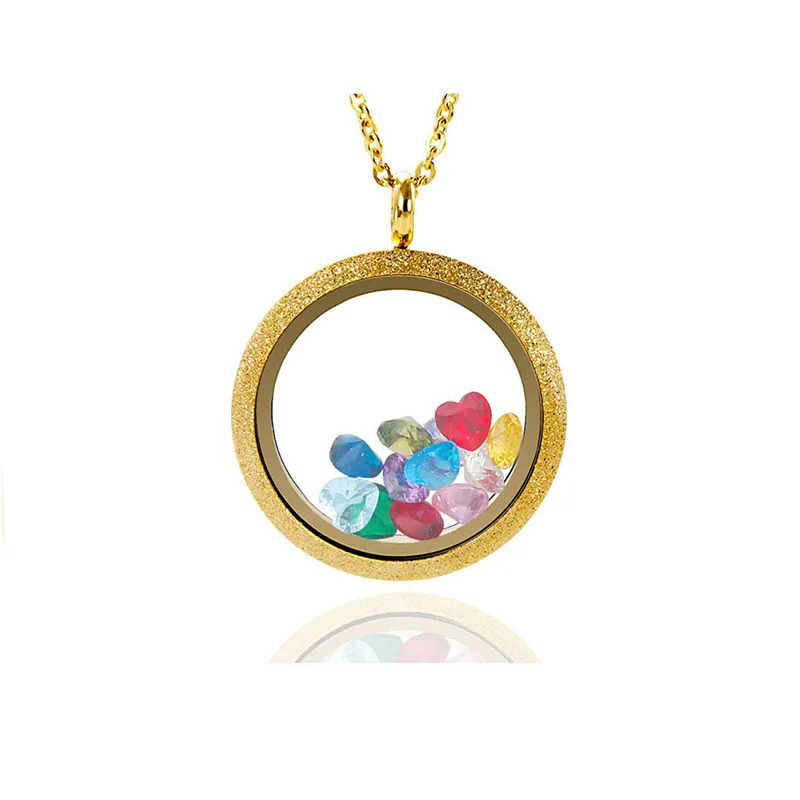 EVERLEAD Wholesale 316L stainless steel glass locket pendant Waterproof floating locket with