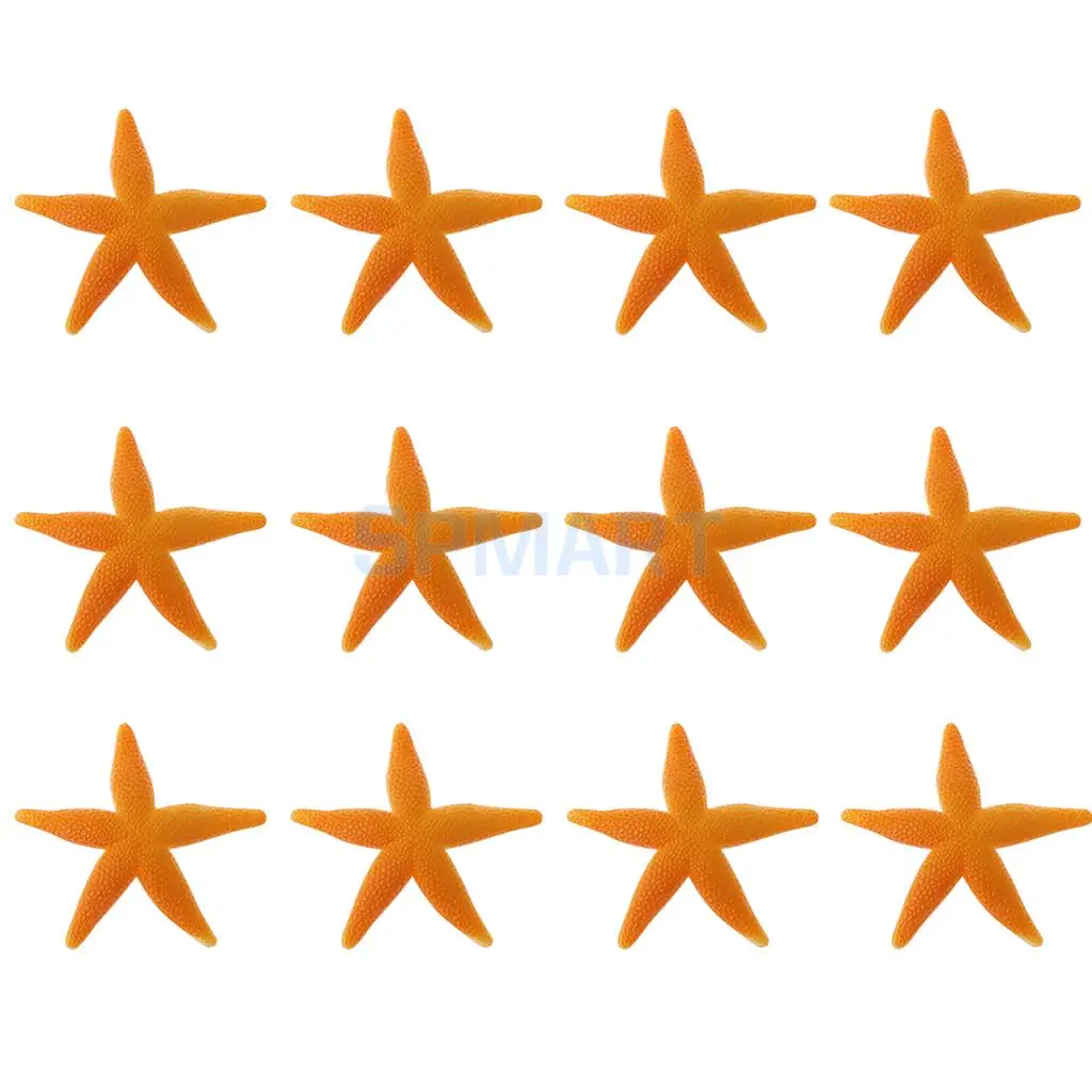 MagiDeal 12Pcs Plastic Starfishes Ocean Animal Model Figures Educational Toys Figure Children Baby Birthday Party Decor Gift