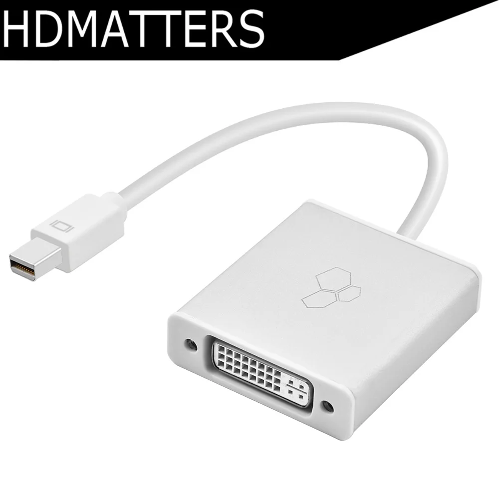 Premium Mini DP to DVI cable adapter converter for apple macbook pro air mini(thunderbolt 1/2