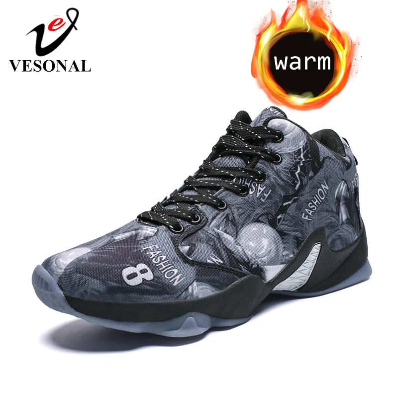 

VESONAL 2019 Autumn Winter Sneakers Men Shoes Casual With Fur Plush Breathable Walking Male Sneakers Comfortable