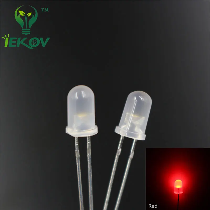 100pcs LED 5mm Diffused LED RED Bulb Light Urtal Bright led lamp