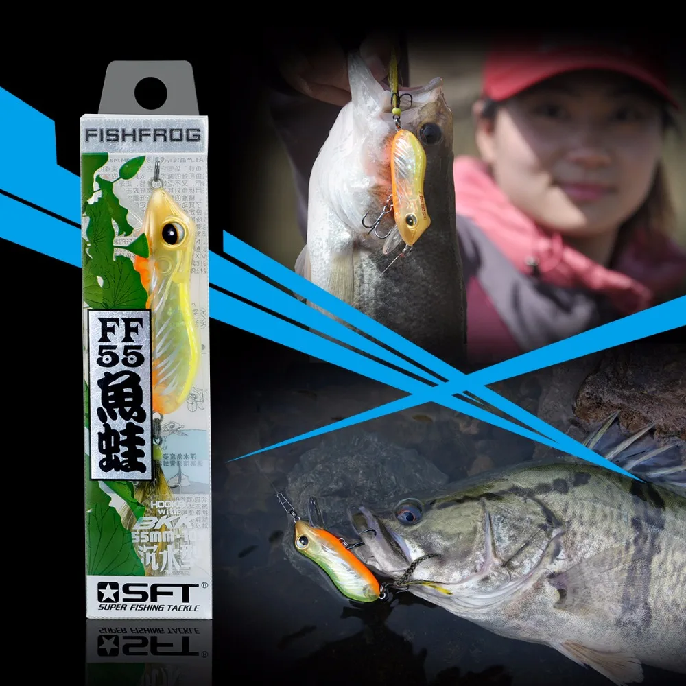 Роскошная серия бренд SFT тип лягушка рыболовная приманка Fishfrog bass sneakhead Crankbait симуляция лягушка искусственная приманка