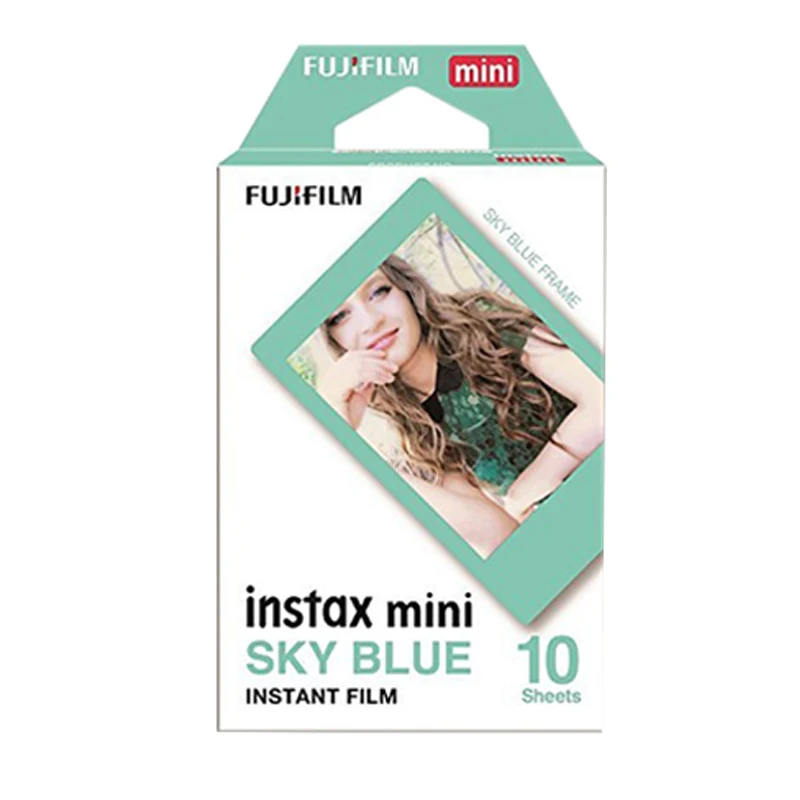 Пленка Fujifilm Instax Mini 9 10 листов fr FUJI Instant Photo camera Mini 9 7s 25 50s 70 90 SP-1 SP-2, Polariod 300 - Цвет: blue