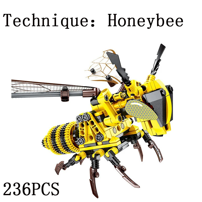 Legoed Animal Simulated insect DIY Red Dragonfly Building Blocks Legoingly LEpins Technic Honeybee Bricks Model kits Toy for kid Legoed Animal Simulated insect DIY Red Dragonfly Building Blocks Legoingly LEpins Technic Honeybee Bricks Model kits Toy for kid