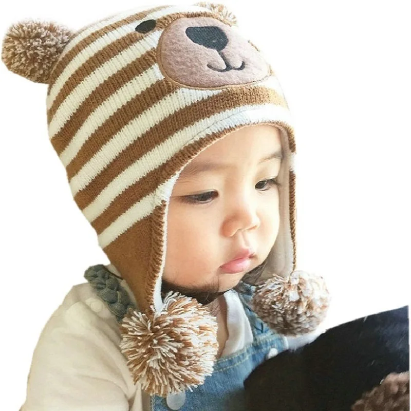 Baby Hats 3 Sizes 1-5 Years Boys Girls Hats Kids Winter Hats Bonnet Enfant Hat For Children Baby Muts KF039