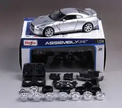 Maisto 1:24 2009 NISSAN GTR R35 сборки DIY гоночный автомобиль литья под давлением Модель комплекты Новый в коробке