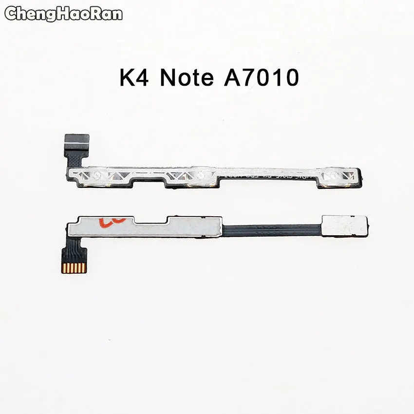 ChengHaoRan для lenovo A2010 A2020 A536 A5000 K3 K4 Примечание K5 X2 C2 P780 S820 S1 включение/выключение питания, громкость кнопки дистанционного ключа переключателя звука с гибким кабелем - Цвет: K4 Note A7010