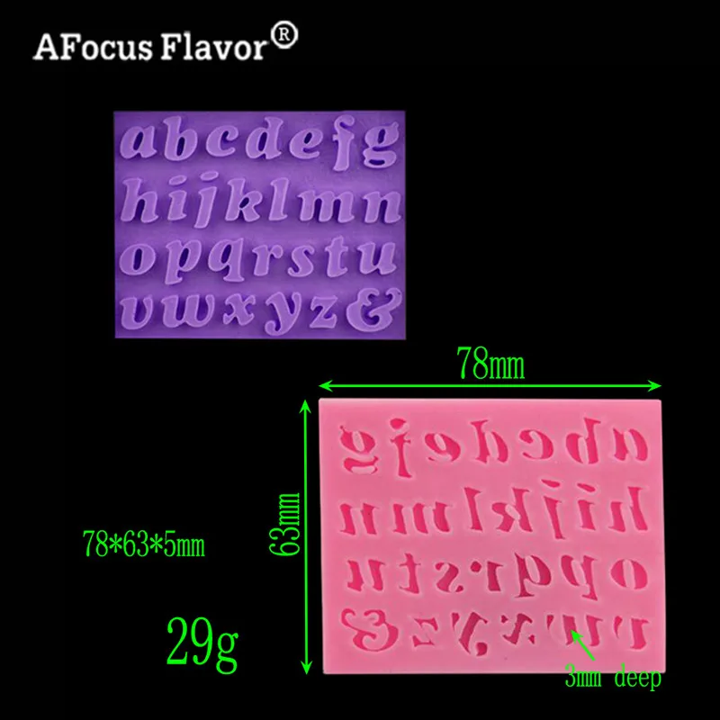 1 шт., 3D буквенно-цифровые символы, силиконовая форма для шоколада, украшения торта, инструменты для помадки, силиконовая кухонная форма для выпечки торта, Трафарет DIY