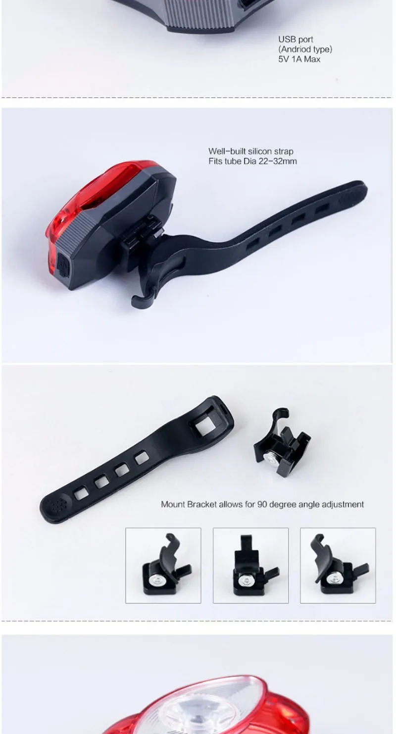 Sale USB Rechargeable Rear Tail Bike Light Lamp Taillight Rain Waterproof Bright LED Safety Cycling Bicycle Light 2 Sale USB Rechargeable Rear Tail Bike Light Lamp Taillight Rain Waterproof Bright LED Safety Cycling Bicycle Light 2