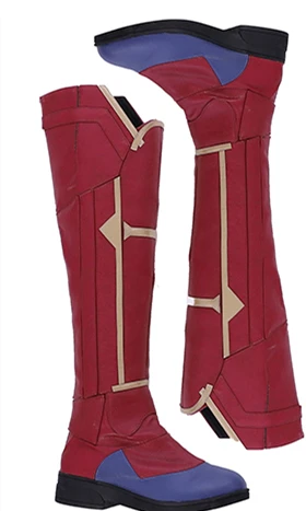 MMGG Хэллоуин капитан, для косплея Marvel Carol Danvers Косплей Костюм кожаный комбинезон высокого качества изготовление под заказ размер - Цвет: boots