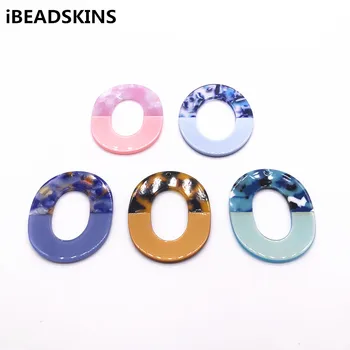 

New arrival! 30pcs/lot 51x42mm acetic acid oval shape earrings accessories/Earring parts for Earring handmade jewelry making