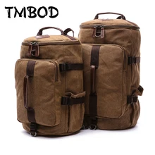 Новинка, мужской рюкзак в форме бочки, 2 размера, холщовая дорожная сумка, многофункциональная Повседневная сумка, сумки через плечо, Bolsa an687