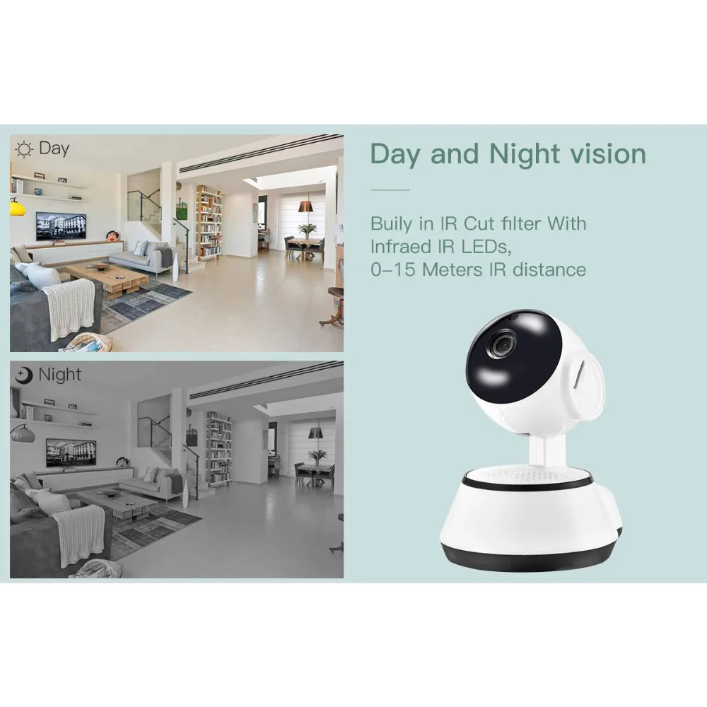 V380 HD CCTV 720P WiFi мини детский монитор Беспроводная ip камера PTZ P2P наблюдения