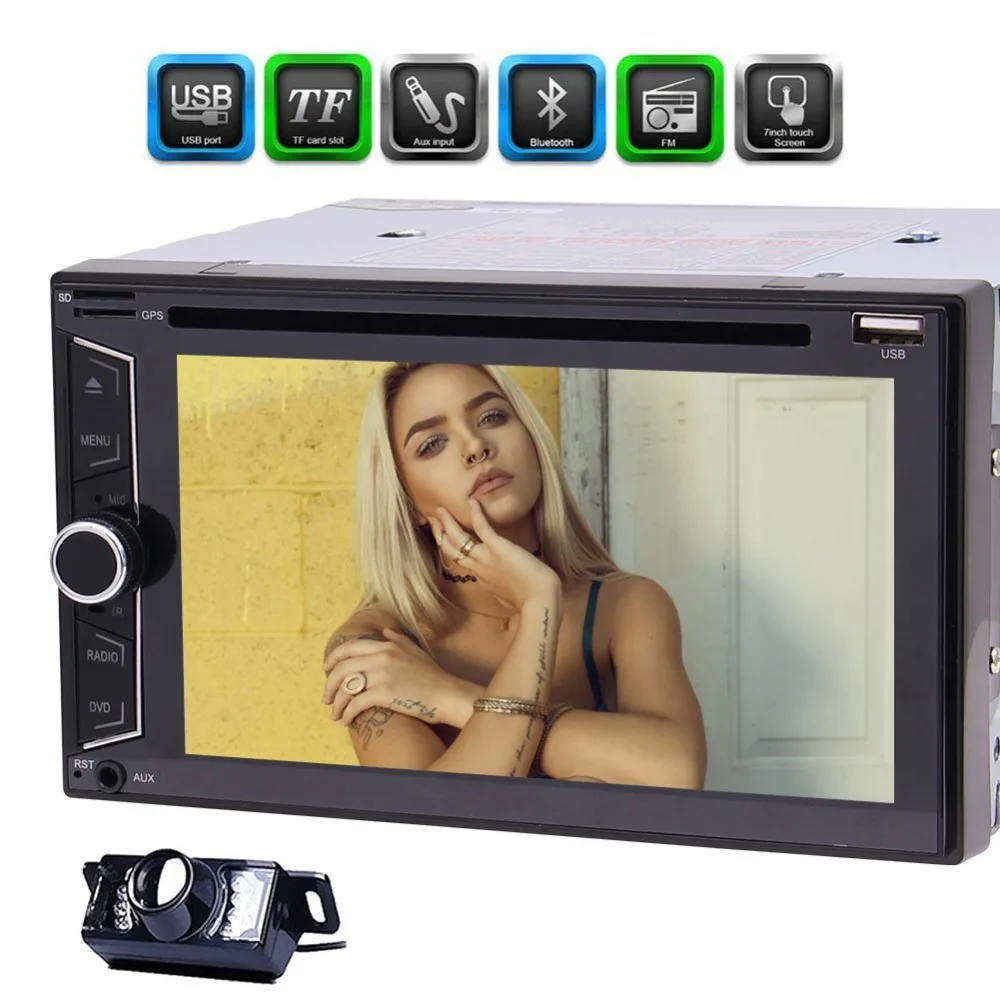 Backup Camera EinCar 2 DIN Headunit Car font b Radio b font Stereo DVD CD Player