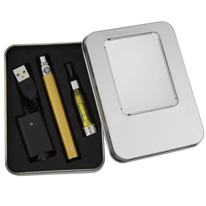1 шт./лот эго ce5 starter алюминия металлической коробке комплекты электронных сигарет ce5 Клеромайзеры 650 мАч 900 мАч 1100 мАч батареи 11 цветов