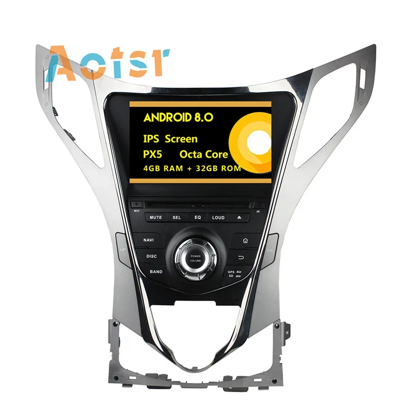 Cheap IPS Screen 8" Android 8.0 Car dvd multimedia player head unit for Hyundai AZERA Grandeur i55 GPS Navigation radio auto stereo 3