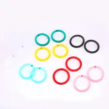 Прозрачные цветные акриловые большие полые круглые серьги-гвоздики Модные женские ювелирные изделия