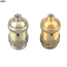 IWHD Portalamparas Edison E27 держатель для лампы с выключателем Douille Винтаж E27 патрон держатель лампы 110-220 v