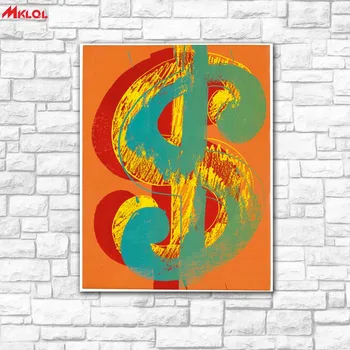 

Wall Art Dollar mark American painting Painting For Living Room Home Decoration Oil Painting On Canvas Wall Painting no fram 9