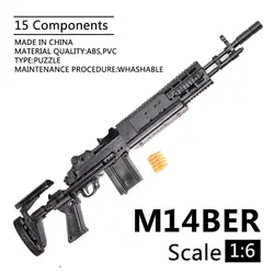 1:6 1/6 весы 12 дюймов фигурки M14BER Mk 14 Mod 0/1 Enhanced Battle модель винтовки пистолет Fix 1/100 мг Bandai Gundam модель игрушечные лошадки