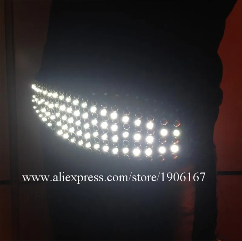 LED Luminous White Light Up Sex Belt Costumes Girdle Suit Clothes For Sexy Women Led Dance Wear Event Party Supplies5