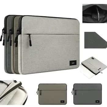 

Universal Soft Laptop Sleeve Bag Pouch Cover For Apple Macbook Air Pro 11" 13" 15" two Zipper Pocket Notebook Carry Bag Case