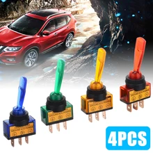 Hot Sale 4Pcs/set Rocker Switch Toggle Rocker Switch 3 Pin On/Off SPST DC 12V 20A Rocker Switches For Car Boat Truck Hot Sale 4Pcs/set Rocker Switch Toggle Rocker Switch 3 Pin On/Off SPST DC 12V 20A Rocker Switches For Car Boat Truck