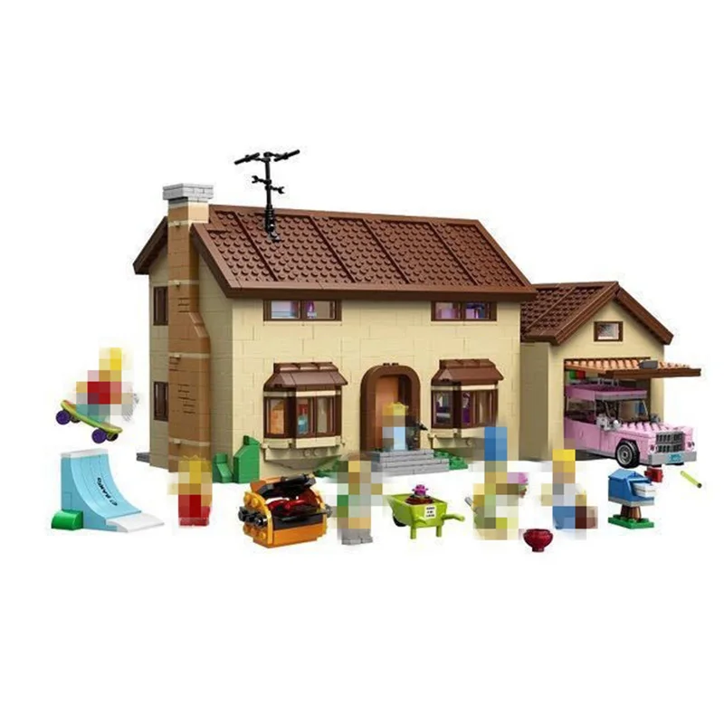 Building Blocks City Street 16005 2575Pcs the Simpsons House Model Compatible legoing 71006 Bricks Lepin city street in blocks