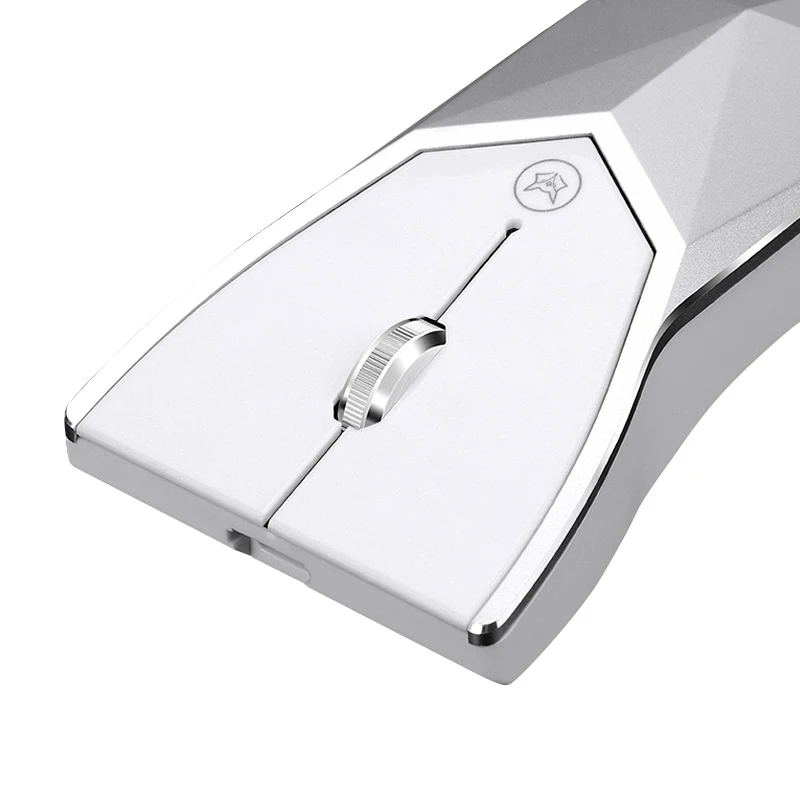 2 4G USB Беспроводная Бесшумная мышь из алюминиевого сплава перезаряжаемая