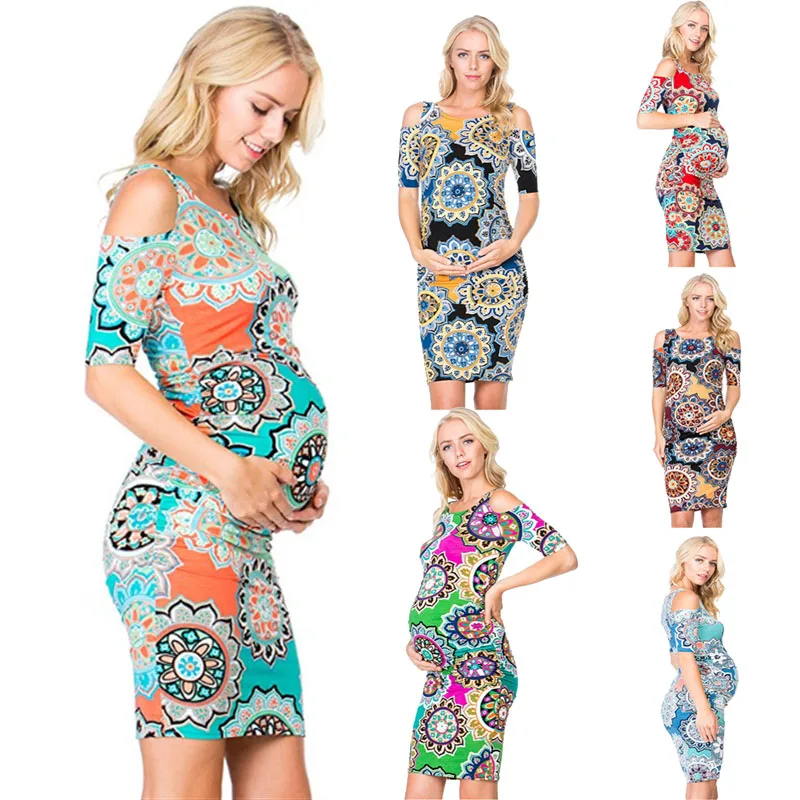 Summer Slim Maternal Mother dress Maternity Clothes Pregnant Dresses