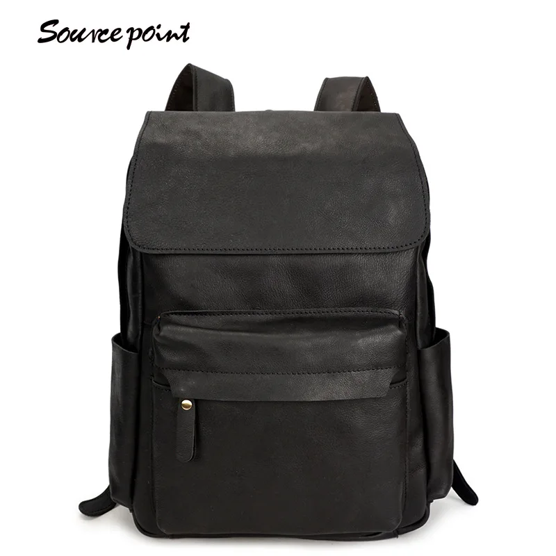

YISHEN Fashion Men's Out Door Travel Backpack Genuine Cow Leather Boy's School Bags Vintage Male Laptop Case Backpack YD-8090A#