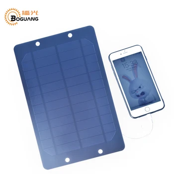 

Boguang 6v/6w solar panel Mono cell module Solar Portable charger for USB 5v 2A output mobile phone power bank outdoor charger