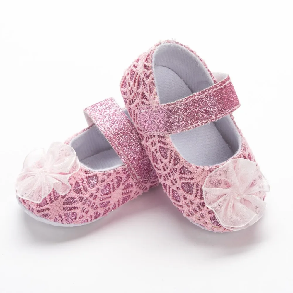 Baby Shoes floral style soft sole Lace baby girls dress princess shoes baby moccasins mary jane shoes first walkers