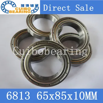 

Free shipping 4pcs bearing 6813 6813ZZ shielded cover thin wall deep groove ball bearings 61813 61813ZZ 65*85*10mm