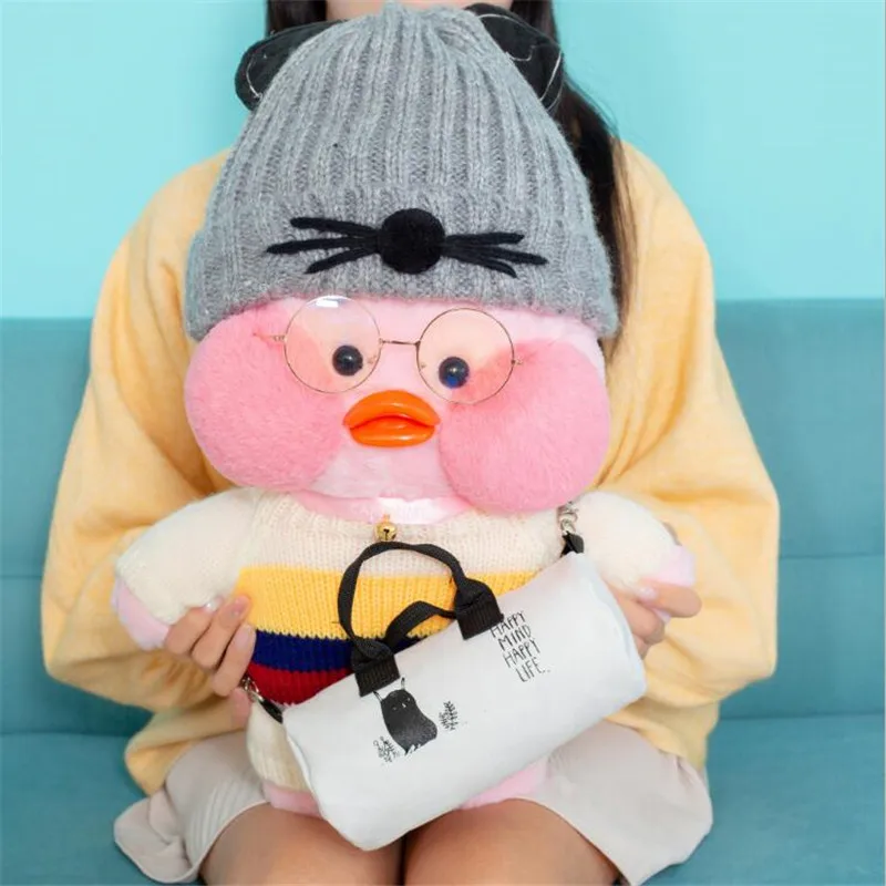 50 см Kawaii LaLafanfan плюшевая игрушка Кафе утка Милая Утка Мягкая набивная кукла