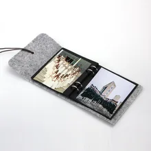 Nuevo Tres Tamaño de Terciopelo Cubierta de Fieltro Hecho A Mano de BRICOLAJE de Fotos de Época álbum CALIENTE Disponible para 60 Unids Fotos Decoración Del Hogar Mejor cumpleaños