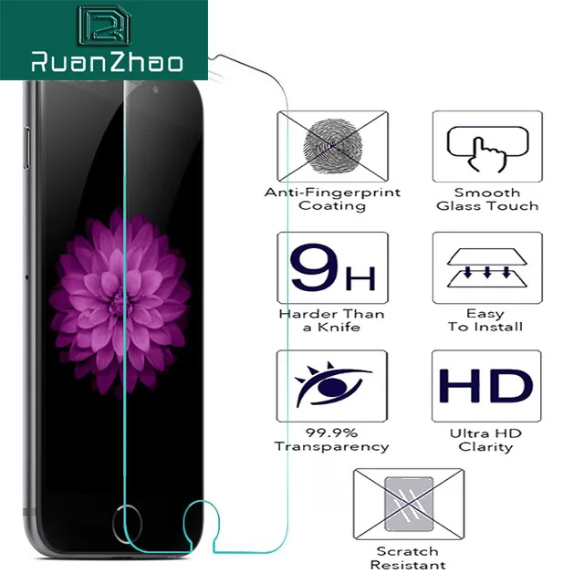 

Toughened glass For iPhone6 s Plus Top quality 0.26mm Screen Protection For iphone7 plus Tempered Glass Membrane For iPhone8plus