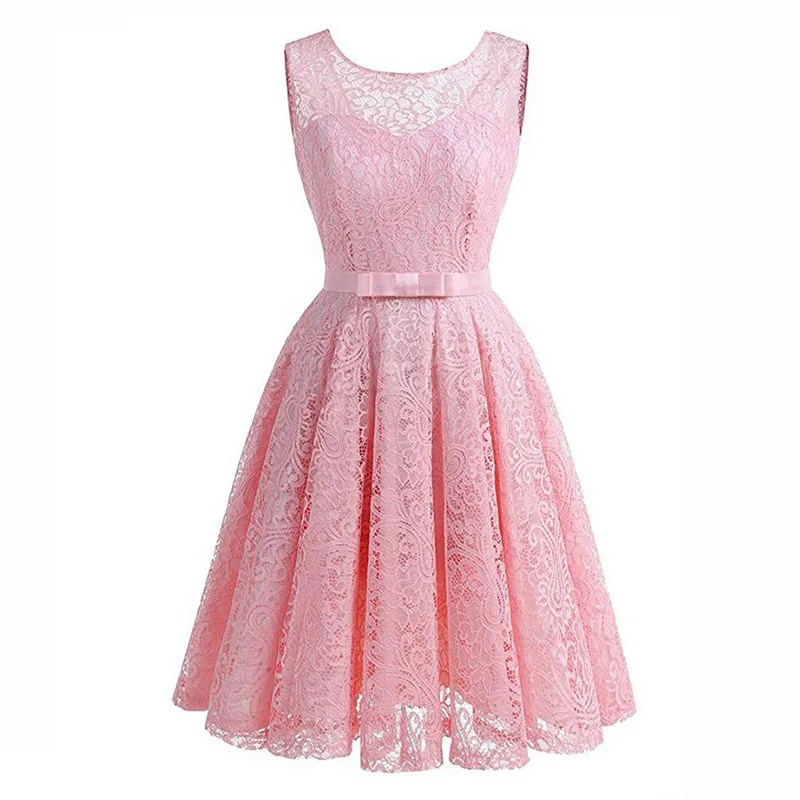 Kostlich Lace Summer Dress Women 2017 Sleeveless Lace Hollow Out Sexy Evening Party Dresses Bet Tunic 50s Hepburn Dress Sundress (19)