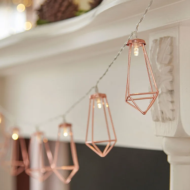 10 LED Golden diamond string light 1.5M decoration for living room rose color water drop free shipping | Лампы и освещение