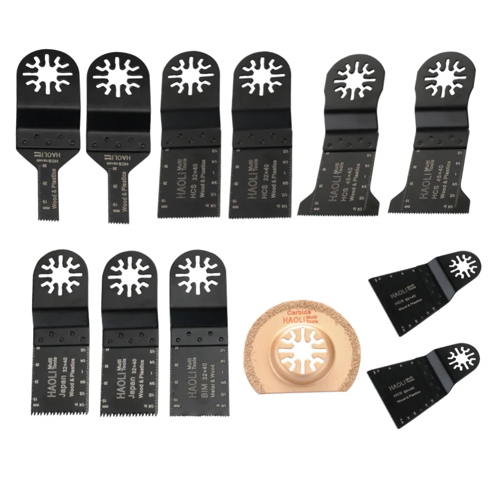 12 pcs/kit oscillating multi tool saw blades accessories for renovator
