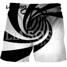 LIASOSO новые летние Для мужчин Для женщин повторяется, не делайте нервы переводчику 3D печати абстрактный шорты пляжные Фитнес в стиле «хип-хоп», размер: милые свободные брюки Харадзюку W065
