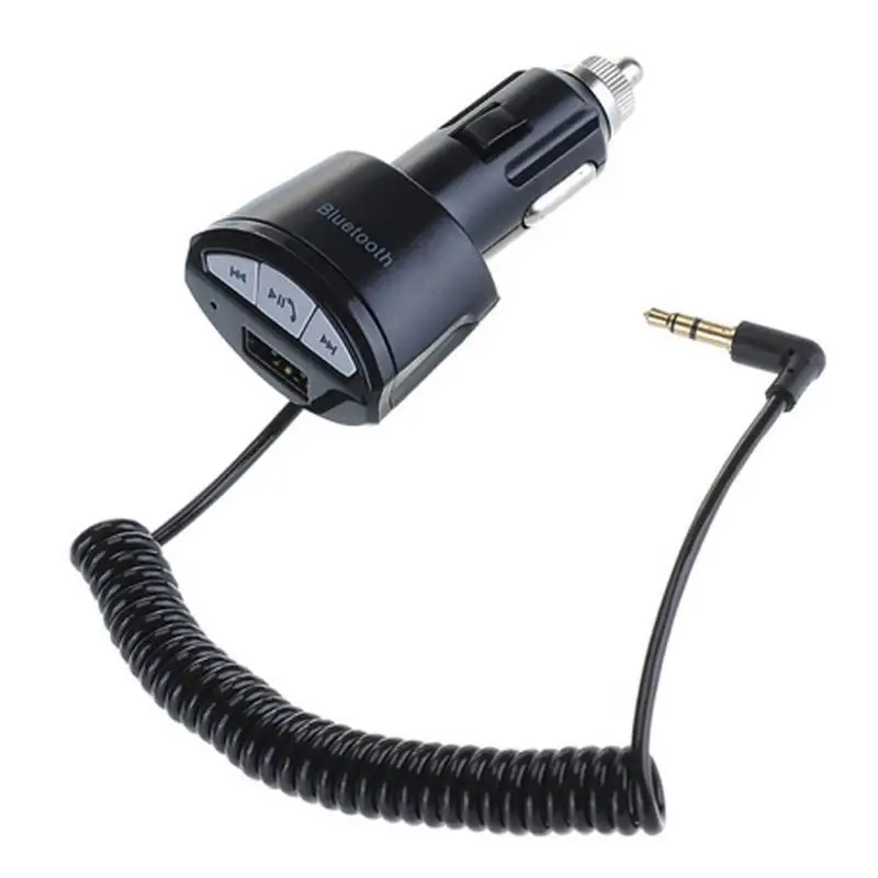 VODOOL черный Автомобильный многофункциональный Беспроводной Bluetooth MP3 плейер AUX весной шнур кабель громкой связи Bluetooth гарнитура для зарядных порта USB для автомобиля Зарядное устройство адаптер аксессуар