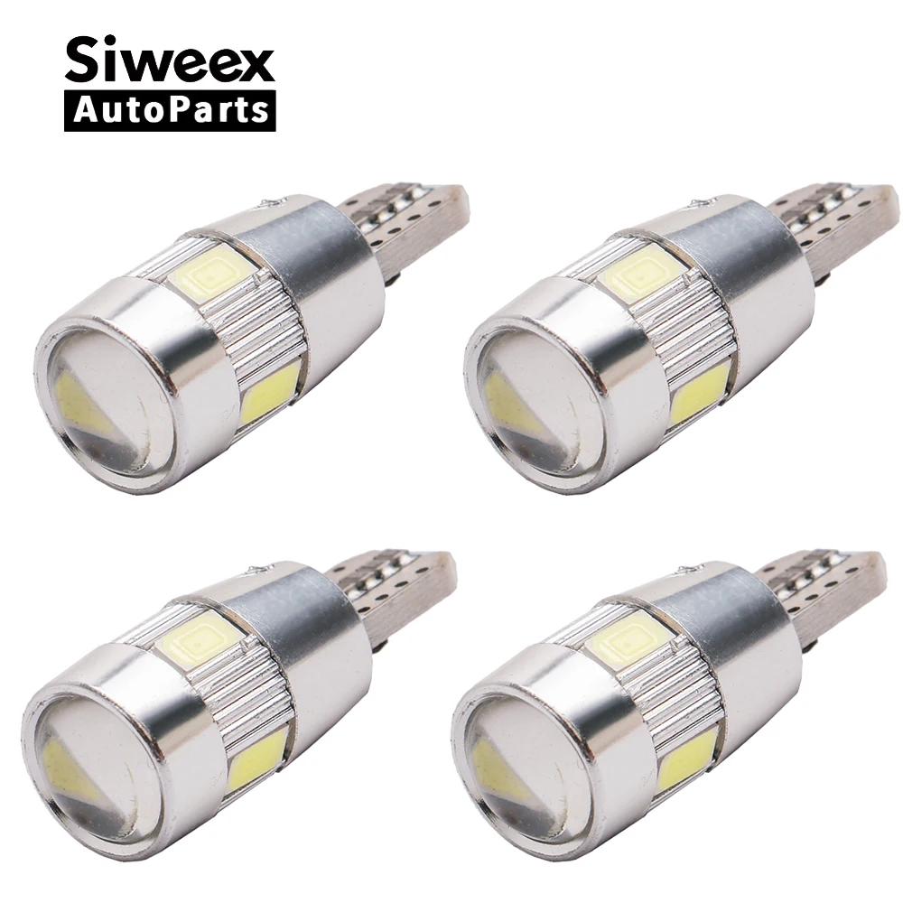 

4 x W5W LED T10 5730 Car lights 168 194 Turn Sign Light Templates Lamp License plate lights 12V White Red Blue Iceblue